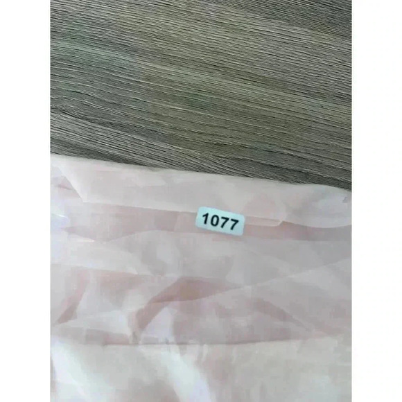 Vtg Val Mode Floor Length Rose Nightgown Pink Chiffon Slip Dress Sleeveless S - Picture 15 of 15